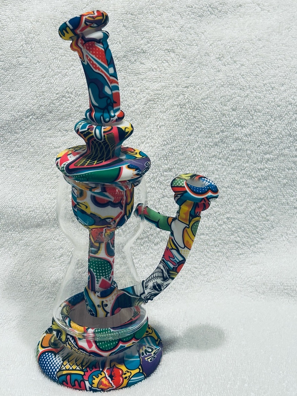 Colorful Glass/Silicone Water Piece